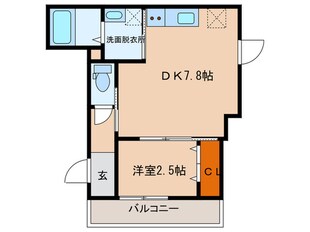 御船D-roomの物件間取画像